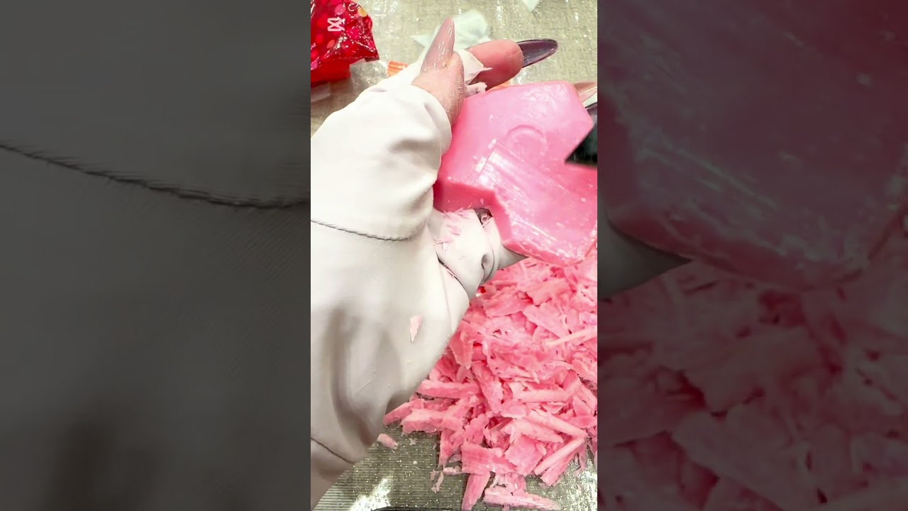 ASMR🧼SOAP🫧#asmr #asmrsoapcutting #asmrsounds #asmrvideo #soap #soapcutting #asmrcutting #soapcarving