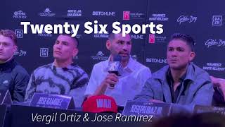 Vergil Ortiz says he's not looking past Saturday and Ramirez wants to show he's the best #Boxing