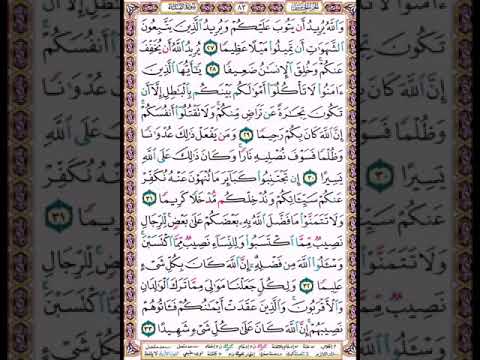 تلاوة سورة النساء الصفحة 83 حرمة المسلم عند الله أعظم من حرمة بيته الحرام