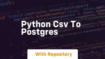 python csv to postgres