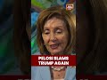 Pelosi Bashes Trump Says She Has No Regrets About Backing Biden Pelosi Bashes Trump Says She Has No Regrets About Backing Biden