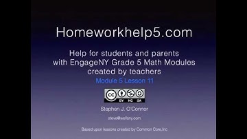Grade 5 EngageNY Eureka Math Module 4 lesson 11