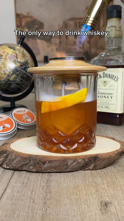 The only way to drink whiskey… #whisky #cocktail #drink #classic #smoky