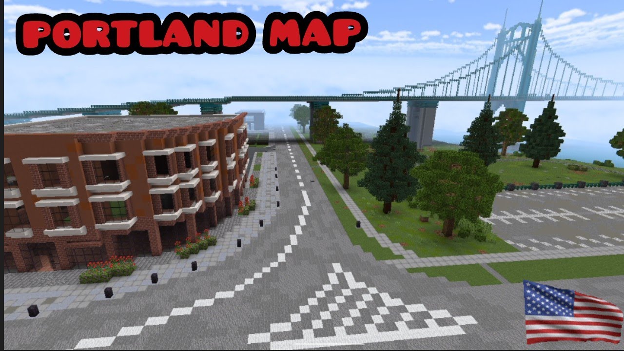 Portland Map Minecraft Update // Realistic Minecraft City Build 🌁 - YouTube