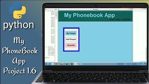Python project GUI, MyPhoneBook app - 7 -create Toplevel window