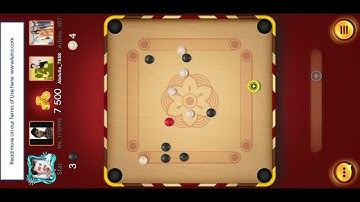 Carrom pool game 4 player | carrom king | carrom 2 vs 2 players game play | carrom dice pool 417