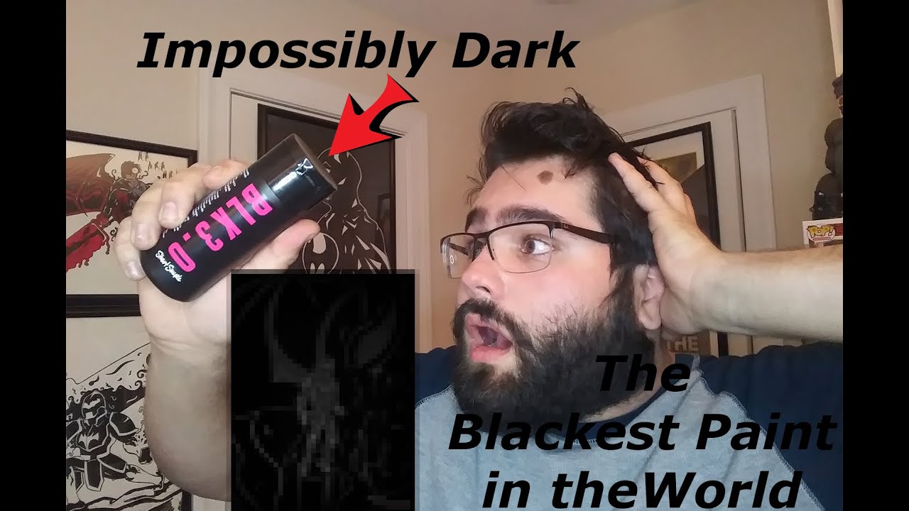 Making art with the Blackest Paint in the World! Black 3.0 YouTube