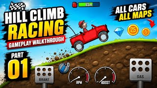 Hill Climb Racing - Gameplay Walkthrough Part 01- All Cars/Maps (iOS, Android) screenshot 4