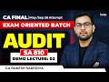 SA 810 | CA Final Audit Exam-Oriented Batch | Demo Lec 2 | May/Sep 26 | CA Rakesh Sarediya
