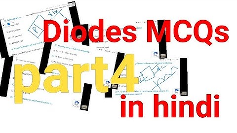50 MCQ🌺DIODES AND IT