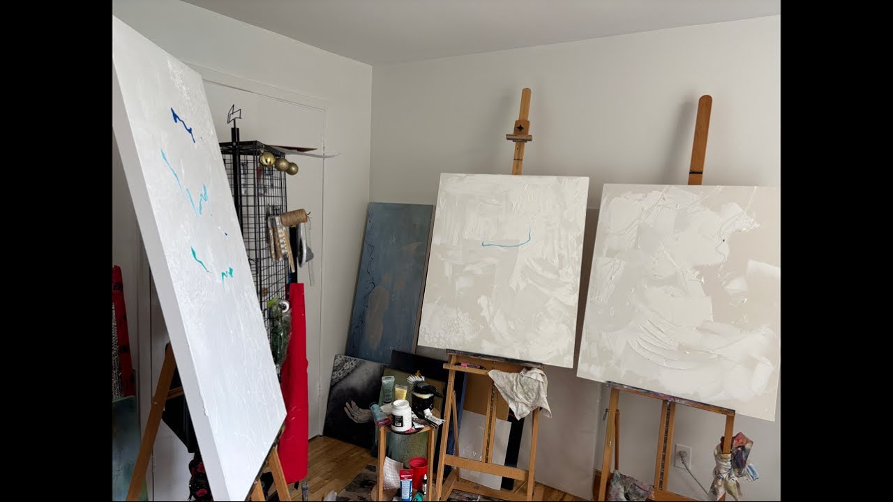 Starting up 3 big canvases for up coming events!