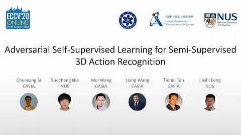 [ECCV2020] Adversarial Self-Supervised Learning for Semi-Supervised 3D Action Recognition