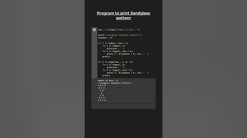 Wow😲😲... SANDGLASS PATTERN in Python ⏳ ⌛