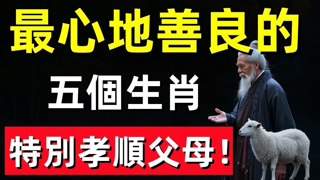 這五個生肖最懂孝道，心善如佛，一生積福積德！