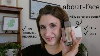 Trying about-face products!  Over 40 skin, GRWM
