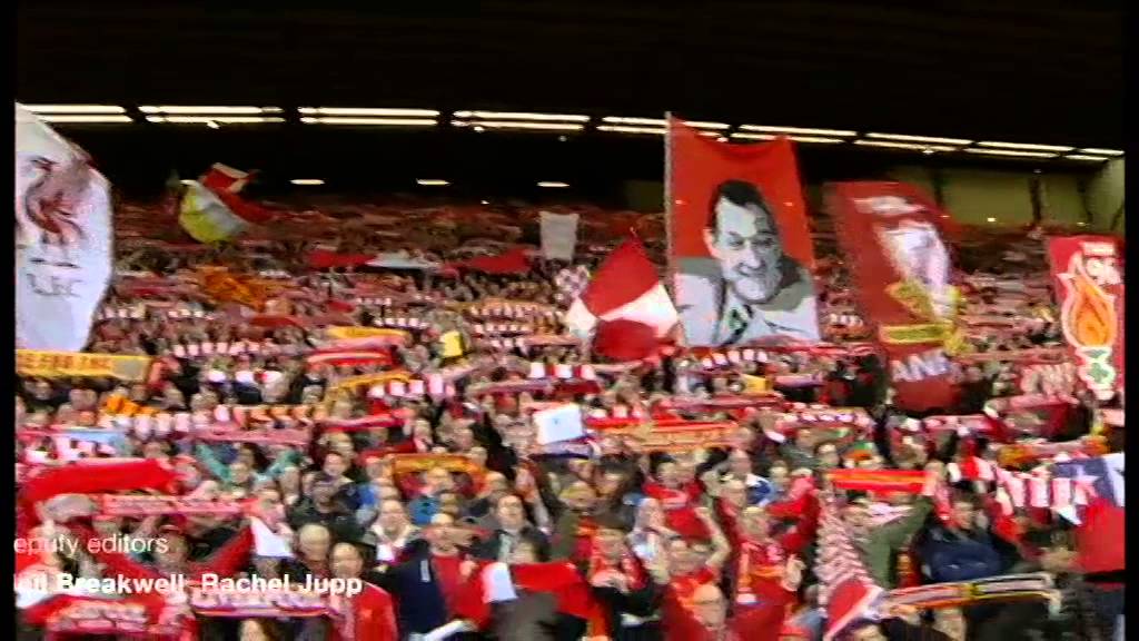 The Anfield Kop Sings You Ll Never Walk Alone Newsnight Youtube