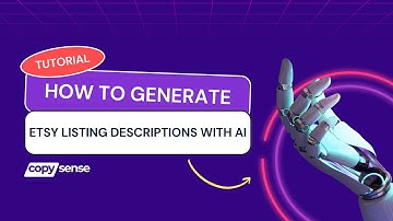 How to Generate Etsy Listing Descriptions with Copysense AI | Copysense AI Video Tutorial Series