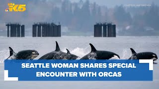 Woman spends night on beach in special encounter with southern resident orcas