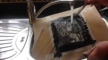 INK GOUACHE RESIST TECHNIQUE how-to