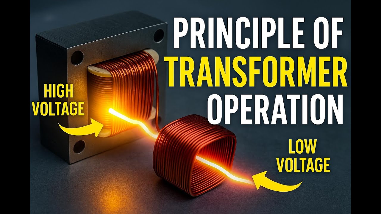 Principle of Transformer Operation Explained | How Transformers Work in Simple Terms