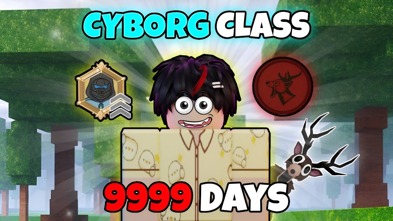 I Survived 99 Nights in the Forest using CYBORG CLASS (Full Gameplay ...