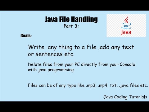 Edit and write to file using Java Programming | Java File Handling | Part 3