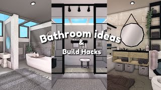 BLOXBURG: Bathroom ideas and Build Hacks