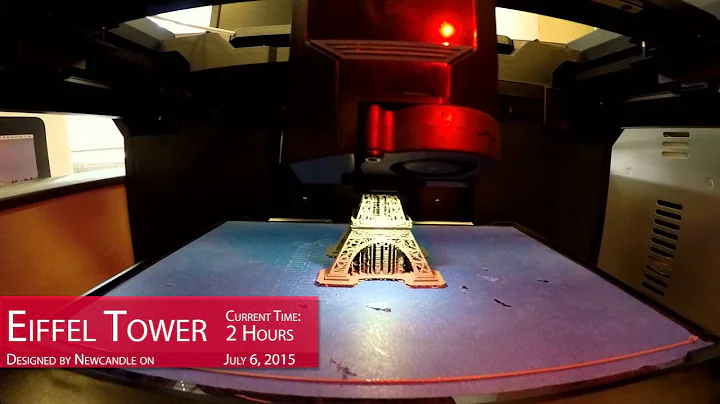 3D Printed Eiffel Tower Time-Lapse
