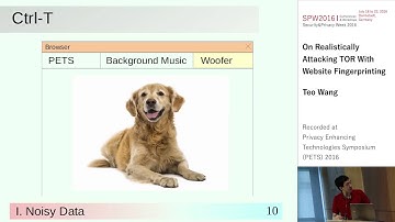 Tao Wang - On Realistically Attacking Tor with Website Fingerprinting