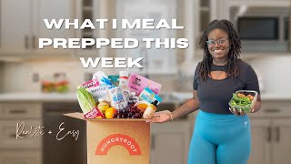 What I Prepped This Week – High-Protein Meal Ideas (Using Hungryroot Foods)