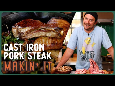 CAST IRON PORK STEAK COOKIN’! | Makin' It! Episode 5 | Brad Leone thumbnail