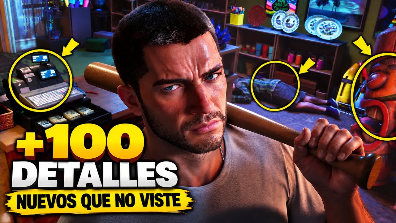 Video thumbnail for + 100 detalles NUEVOS QUE NO VISTE de las ÚLTIMAS IMÁGENES de GTA 6