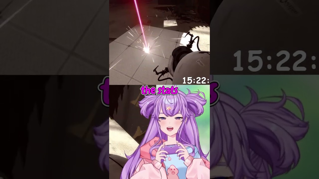 Pocket VS Deadly Lasers #vtuber #vtuberen #adhd #vtuberclips #portal2