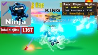 Buying $475 Trillion Ninja Rank! Got on Top Leaderboards! - Ninja Legends (ROBLOX) screenshot 2