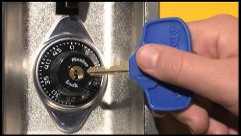 Master Lock Model 1636MKADA Locker Lock - Key Operation - Student Training