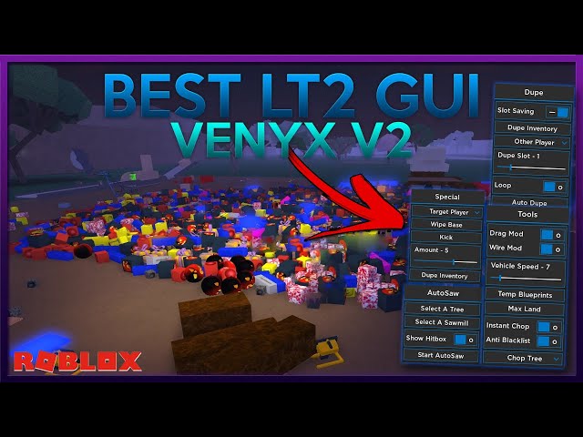 Paid Lumber Tycoon 2 Hack Dupe Kick Players Teleport More Venyx V2 Roblox Script Youtube - roblox lumber tycoon 2 exploit hack script hack işınlanma btools dexen