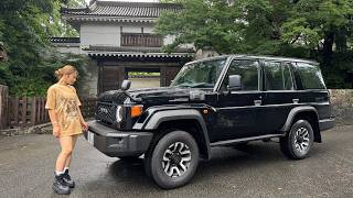 Japanese Gal Drives the Heavy-Duty Land Cruiser 70! Nichinan