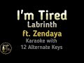 I M Tired Karaoke Labrinth Zendaya Instrumental HBO Euphoria Lower Higher Male Female Original Key mp3