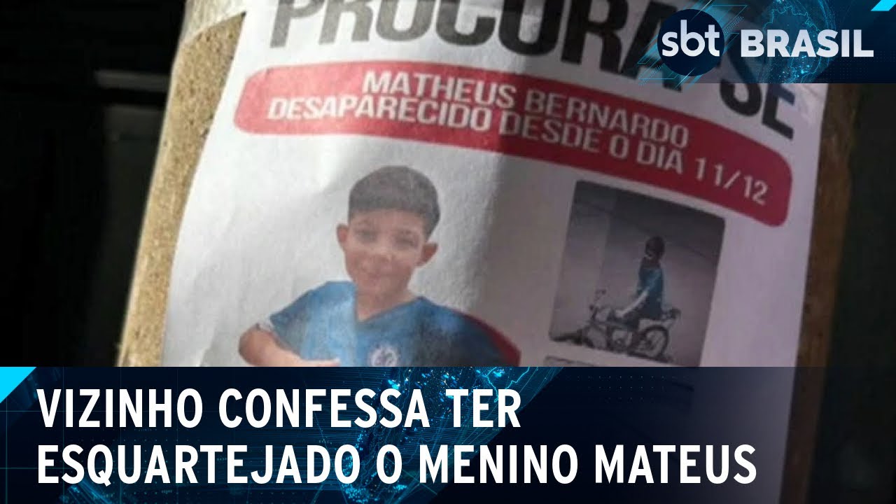 Menino Mateus: corpo é encontrado e vizinho é preso suspeito do crime | SBT Brasil (18/12/24)