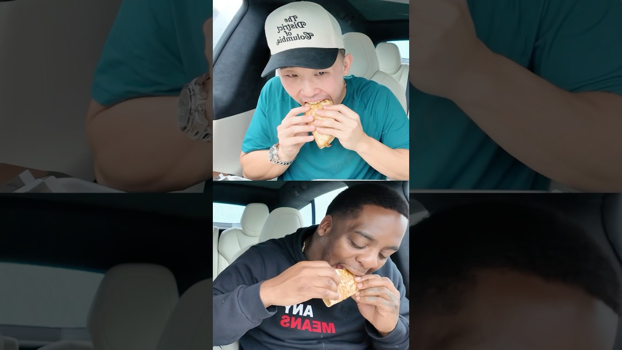 Rating tacos with Clinton Portis at Taco Chinoz and Bar in Centreville, VA