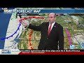 One more afternoon storm chance, then dry and hot through weekend