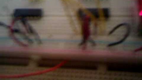 Binary counter 7490 with decoder/Driver and 7 segments display