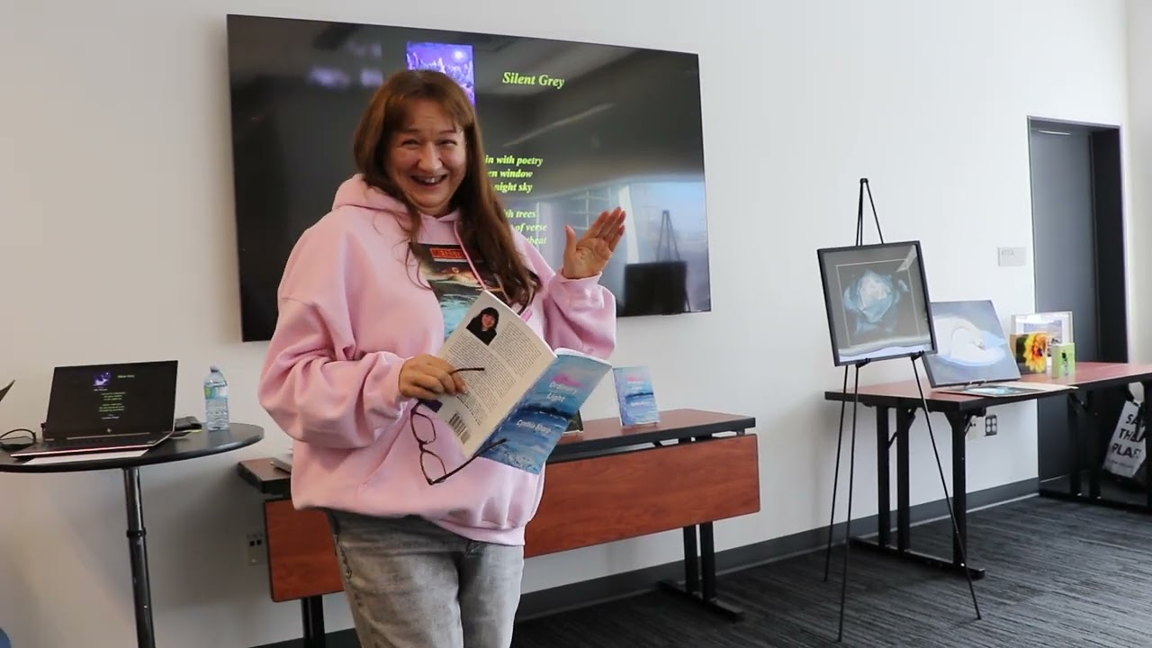 Poetry and Art Salon -  Cynthia Sharp  - reading from Ordinary Light - Oct 19 2025 Part 1