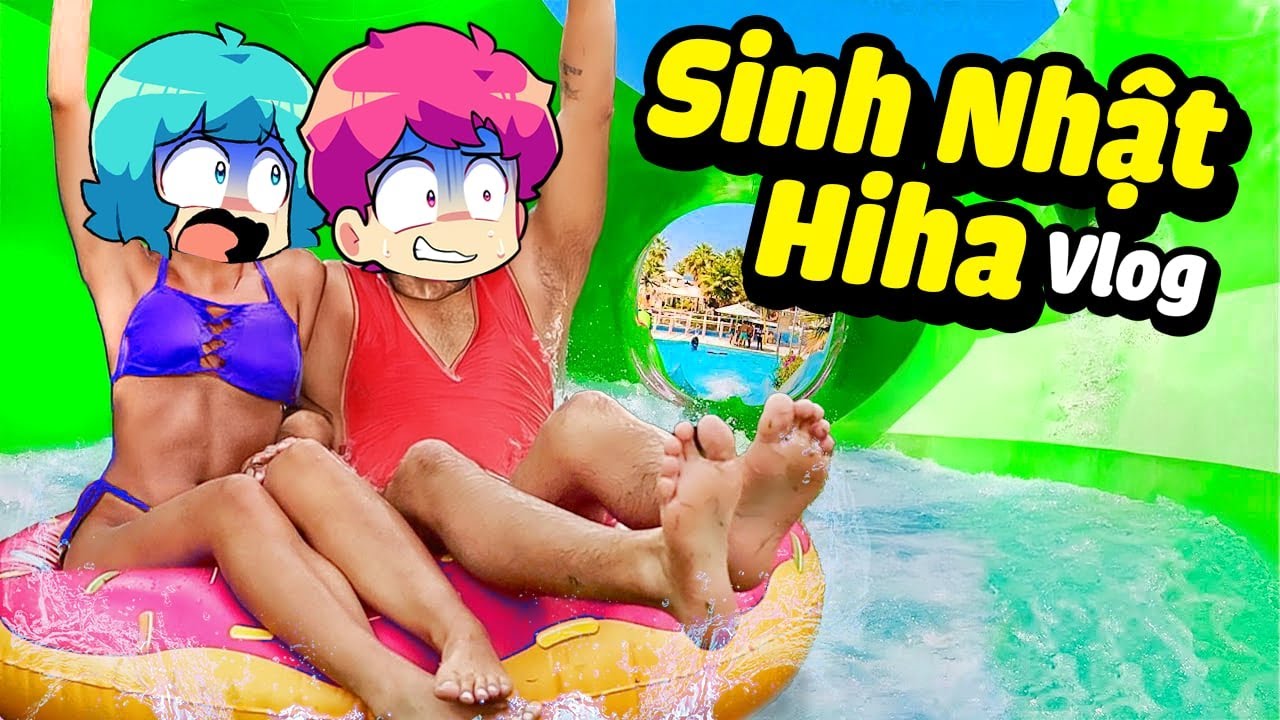 Vlog Hồ Bơi Sinh Nhật Hiha ( Hiha Yummie vlog ) 🥰🤣