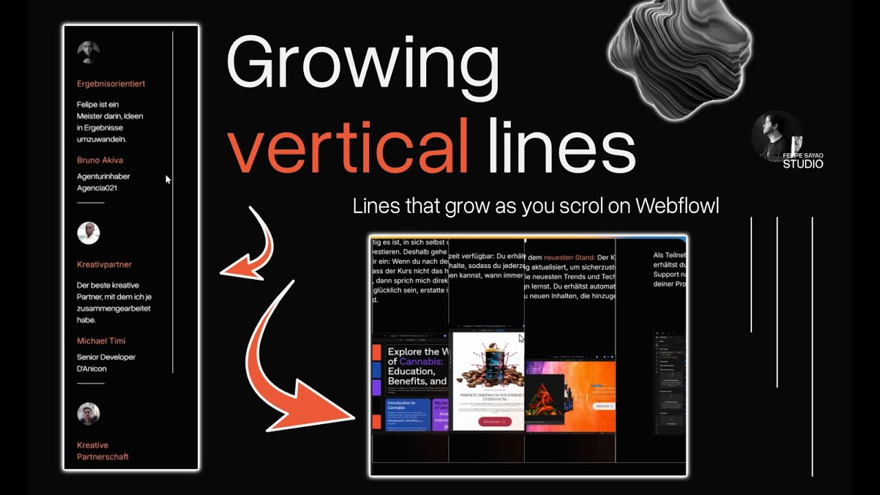 Webflow Magic: Vertical Lines That Grow As You Scroll - YouTube