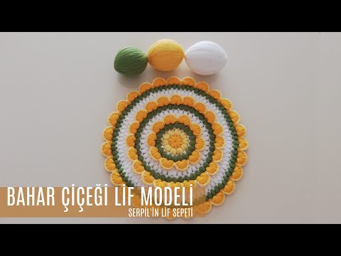 Serpilin Lif Sepeti-Bahar Çicegi  Lif Modeli(Tasarım Nurtenin El İşi Dünyası)