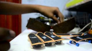 my tech deck collection and my 2 new tech de ck concave and plan b 2012.