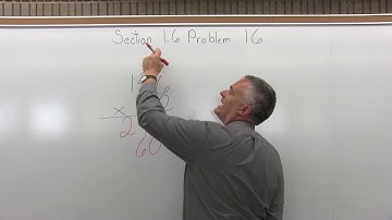MTH 060 : Section 1.6 Problem 16 - Mathematics with Dan Avedikian