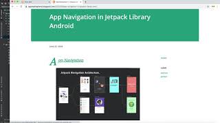 Navigation Component - Android Jetpack Library Full implementation with details.