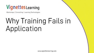 Workflow Learning Video: Why Training Fails in Application